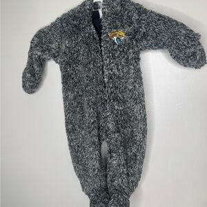 NFL Fuzzy Jacksonville jaguars Gray Kids One Piece